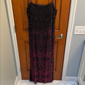 Laurence Kazar Beaded Ombré Dress